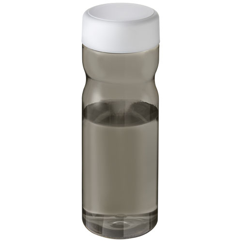 Bouteille personnalisable 650ml Ocean Plastic H2O Active® Charbon et Blanc
